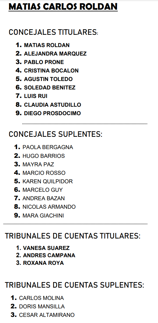 Lista Roldan 1