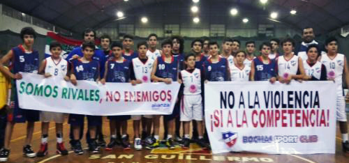 Basquet Alianza y Bochas no a la violencia