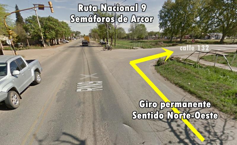 ruta 9 y 132 ruta 9 y 132