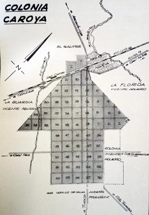 mapa colonia